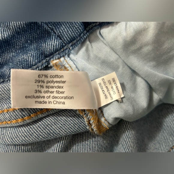 Lane Bryant Mid-Rise Boyfriend Distressed Plaid Patchwork Magic Waist Jeans 20 - Picture 9 of 10